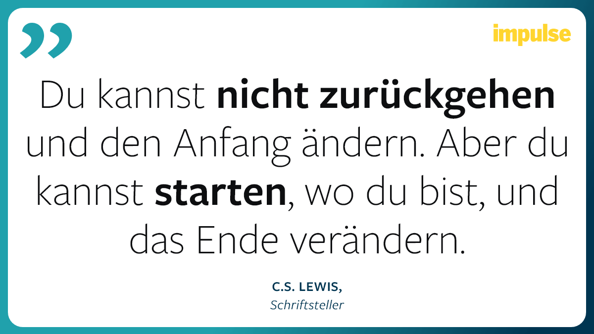 Zitat über Veränderung von C.S. Lewis